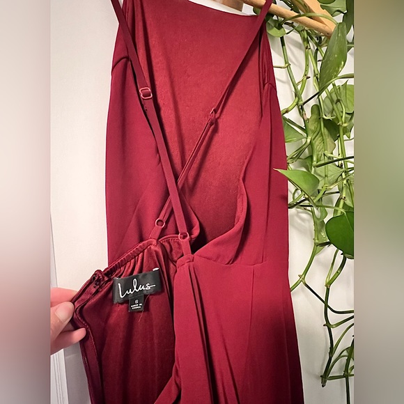 Lulu’s Bridesmaid Dress- Burgundy - Picture 5 of 5